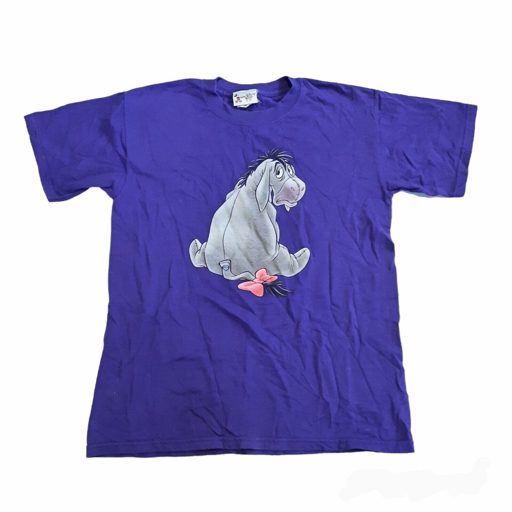 Walt Disney World Women's Eeyore Purple T-Shirt Medium VINTAGE Early 1990s